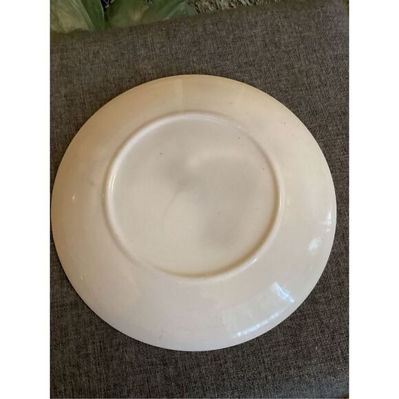 Vintage Handmade Santa’s Cookie Glass Plate - Picture 4 of 5